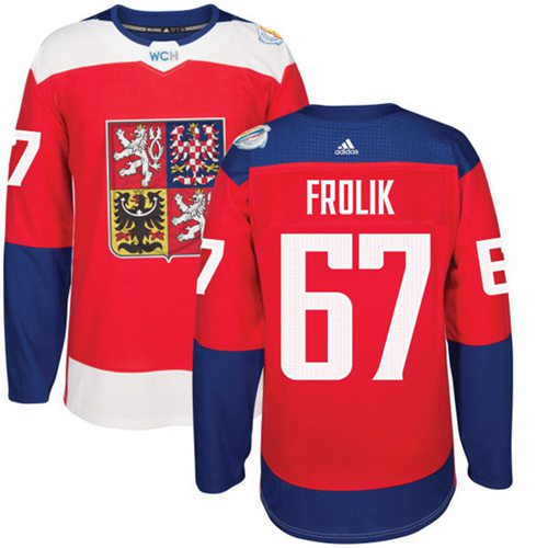 Team Czech Republic #67 Michael Frolik Red 2016 World Cup Stitched NHL Jersey